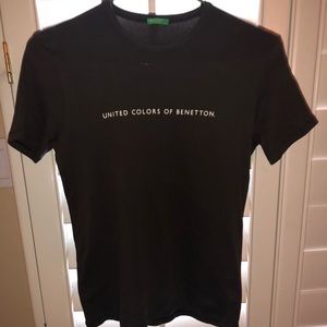 Benetton short sleeve T-shirt- ladies brown Medium